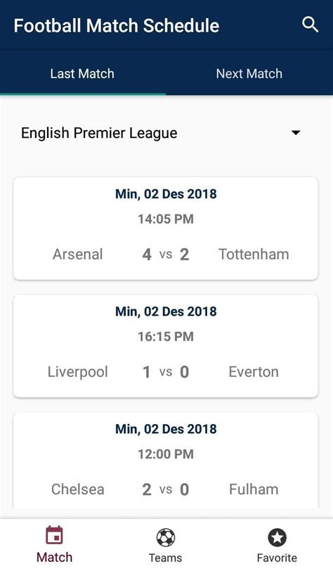 World Soccer Schedule Footba APK Download for Android 