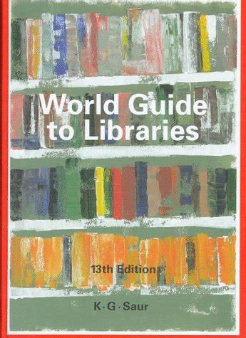 World guide to libraries 13th edition volumes 1 and 2. - Wirkung akustischer sinnesreize auf puls und athmung..