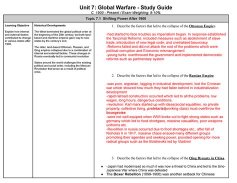 World history unit 7 study guide answers. - Manuale di riparazione di triumph tiger 955i.