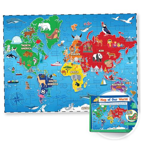 World Map Kids 3D Puzzle. Age rating: 7+. Type of game: Pu