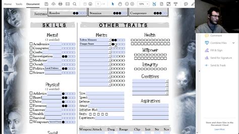 World of darkness character concepts. .  ...