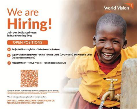 World vision vacancies near me. S.  office locations.  World Vision Kenya has ...