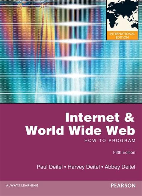 World wide web programming deitel 3rd edition. - Solution manual quantitative analysis for management render.