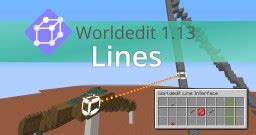 Worldedit 1 13 Create Lines And Vector Graphics In Minecraft Datapack Minecraft Mod
