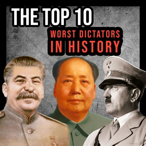 Worlds worst dictators of all time in history