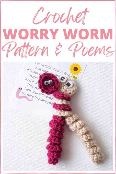 Worry Worm Crochet Pattern PDF