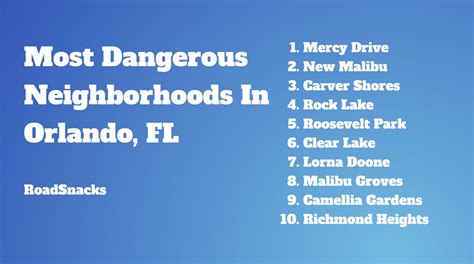 Worst Neighborhoods In Orlando, FL For 2024 - RoadSnacks