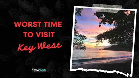 Worst time to visit key west. The hurricane season in Key West typically runs from June to November, with the peak occurring between August and October. During this … 