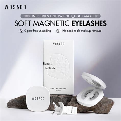 Wosado lashes. The core product, WOSADO soft magnetic eyelashes, is based on a professional soft magnetic material solution. It allows customers to easily attach eyelash extensions to your upper and lower lashes ... 