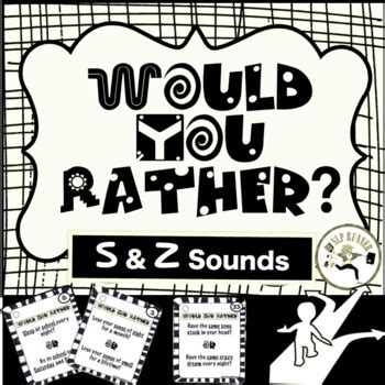 Would You Rather /S/ and /Z/ Articulation by SLP Runner TPT