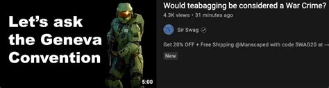 Would teabagging be considered a War Crime? : SirSwag - Reddit