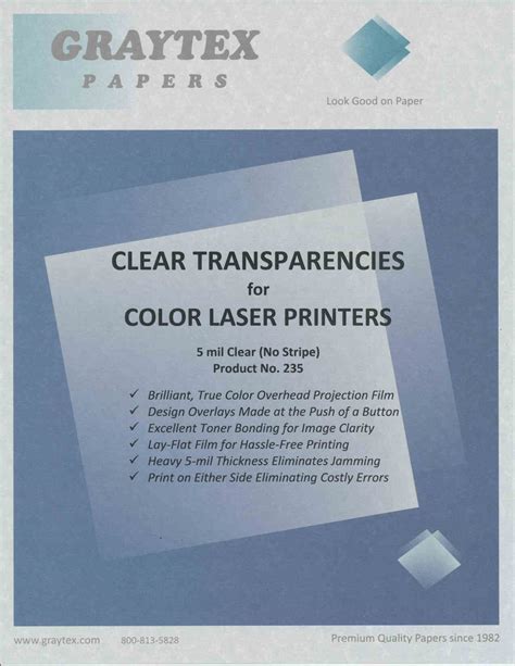 Would this laser printer be suitable for transparencies?