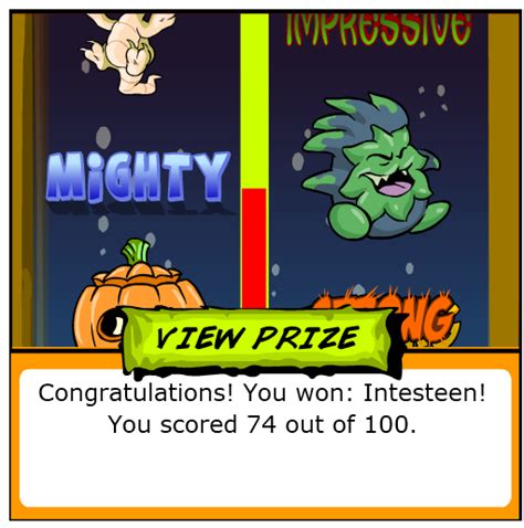 Wow! 74 on Test Your Strength! Been doing this for ages...! r/neopets