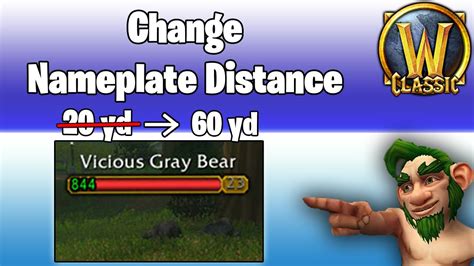 Nameplate Distance in Classic Era Is there really no way to extend the nameplate distance in Classic Era (Vanilla) from beyond 20yrds? I understand there are implications for World PvP, but surely there’s a way in PvE to have it so I can see mobs’ nameplates that I’m already in combat with? At least up to max spell yard range (41?). 