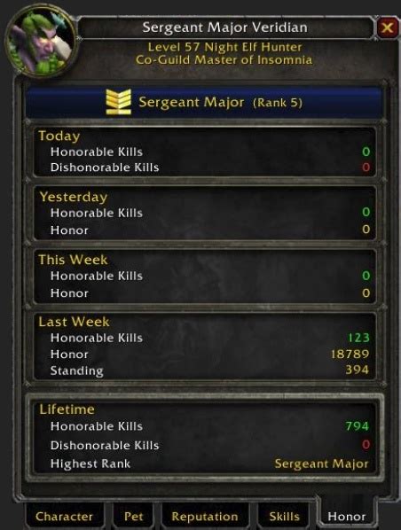 Wow classic pvp rank honor requirements. .  ...