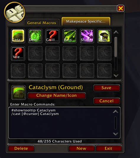 Wow macro spec.  Immediately targets the ground under the cursor.  Interupts auto se...