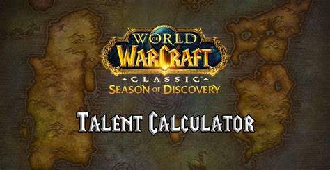 Wow talent calculator sod. Date: November 30, 2023. Updated: November 30, 2023. Expansion: WoW Classic. There will be four leveling phases for Season of Discovery, each with a new level cap. Some abilities and talents will not be available until higher levels. Scroll through the sections below to see what talents and abilities you will have access to in each phase. 