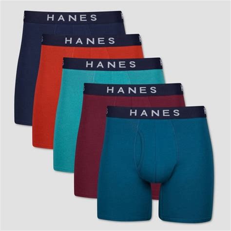 Hanes Premium Women's 4pk Boyfriend Cotton Stretch Boxer Briefs -  Gray/Blue/Pink XXL