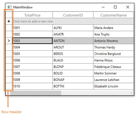 Wpf datagrid add row in xaml.  For more information, see Binding Sources Overview.