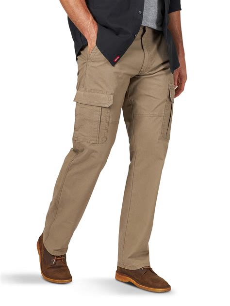 The men's comfort waist cargo pants are made of breathable cotton and come  with plenty of pocket space for your essentials. Not only do you have two  large cargo pockets, but you