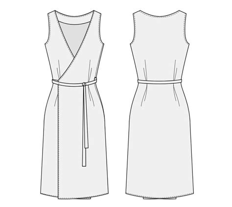 Wrap Dress Pattern Making Tutorial FREE pattern making courses Wrap