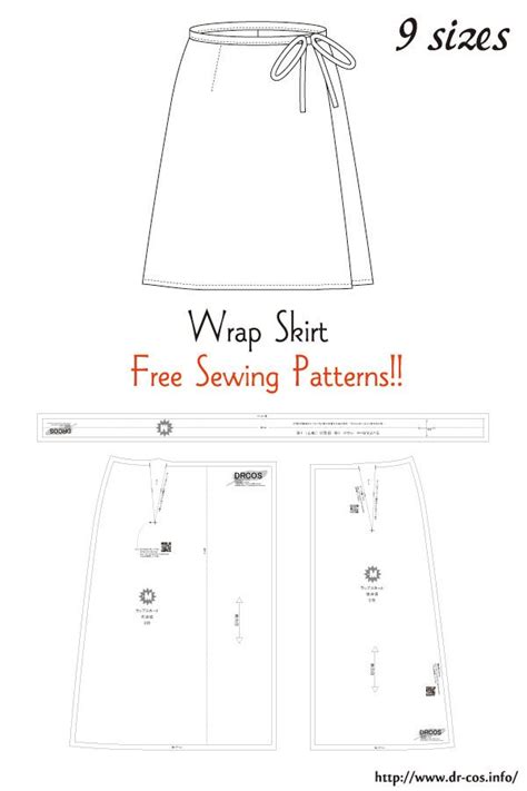 Wrap Skirt Tutorial + Free Printable Pattern Wrap skirt tutorial