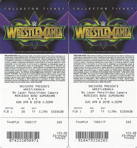 Wrestlemania 2023 Tickets Packages