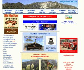 Wrightwood California live cameras-weather and calendar