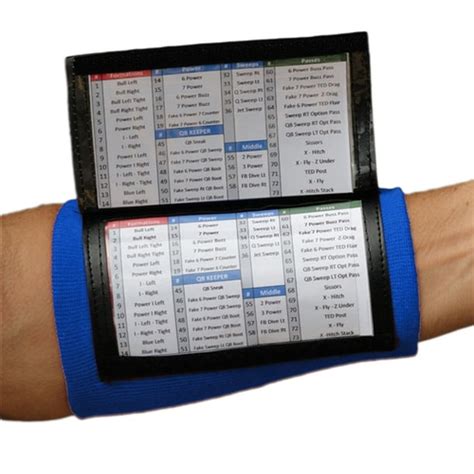 Wrist Coach X200 Multi Page Playbook Wristband Steellockersports Com