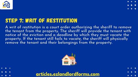 Writ of restitution colorado. This handout explains the process for filing ...
