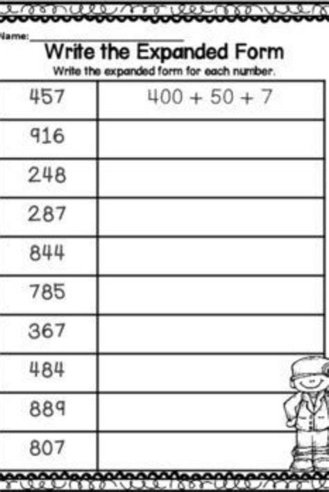 Write 680 705 In Expanded Form Worksheets Worksheets Key