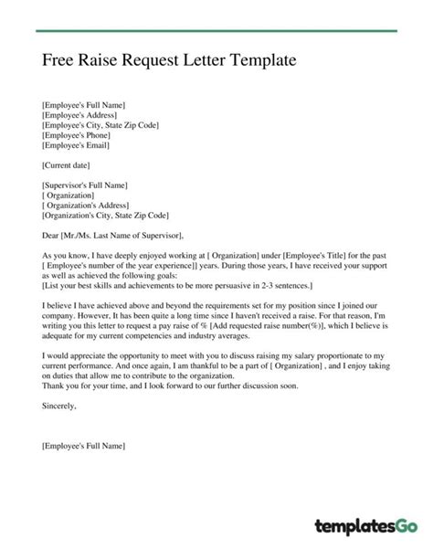 Write Request Raise Letter Example of how to ask for a raise in writing