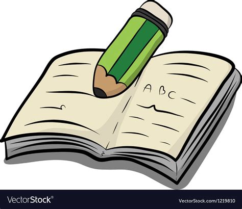 Write a book vs Royalty Free Vector Image VectorStock