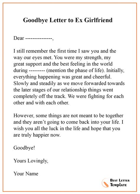 Dear Ex, I am writing this letter, becau
