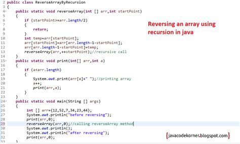 Write a program to reverse an array or string