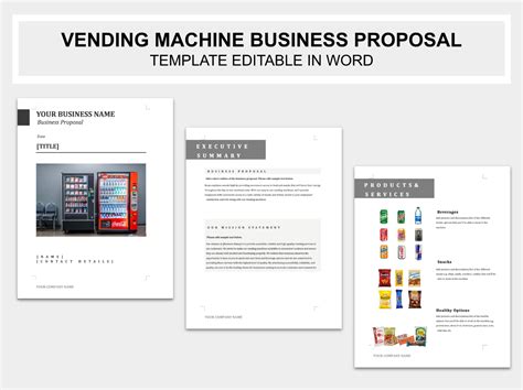 Write an acceptable vending machine proposal and do a cold …