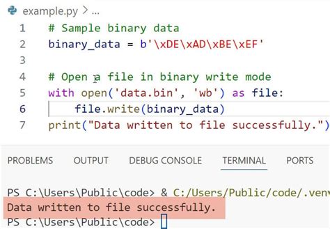 Write binary file python.  I explained how to open a file in binary write mode, write a list of...