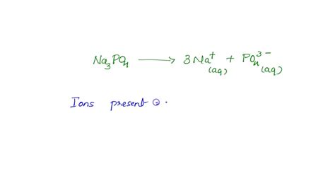 Write the ions present in a solution of na3po4. Things To Know About Write the ions present in a solution of na3po4. 