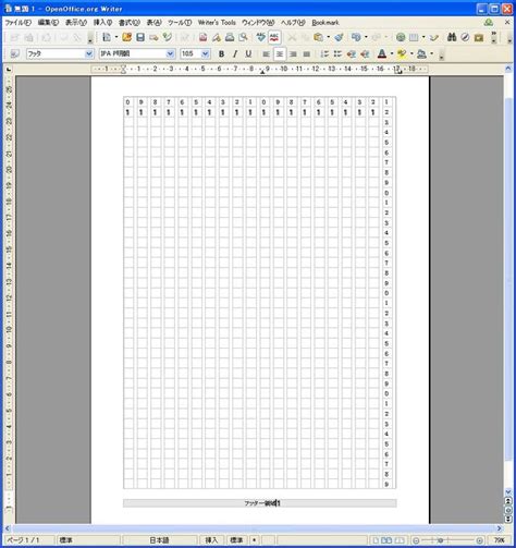 Writer 1ページあたりの行数と 1行あたりの文字数を指定する Apache Openoffice Wiki