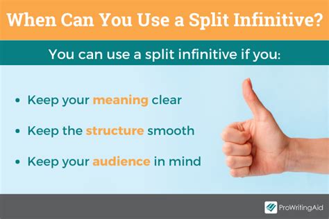 Writers should avoid splitting an infinitive when