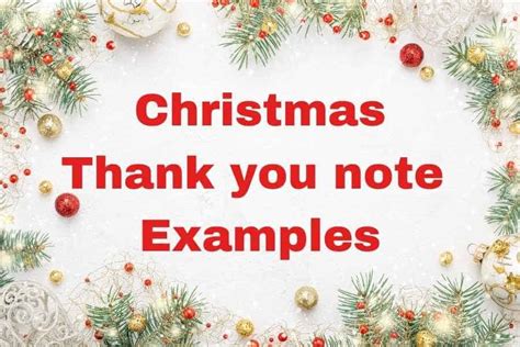 Writing Christmas Thank You Notes [21 Examples]