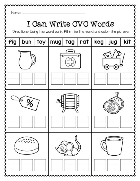 Writing Cvc Words