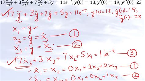 Writing Higher Order Ordinary Differential Equations in State Variable