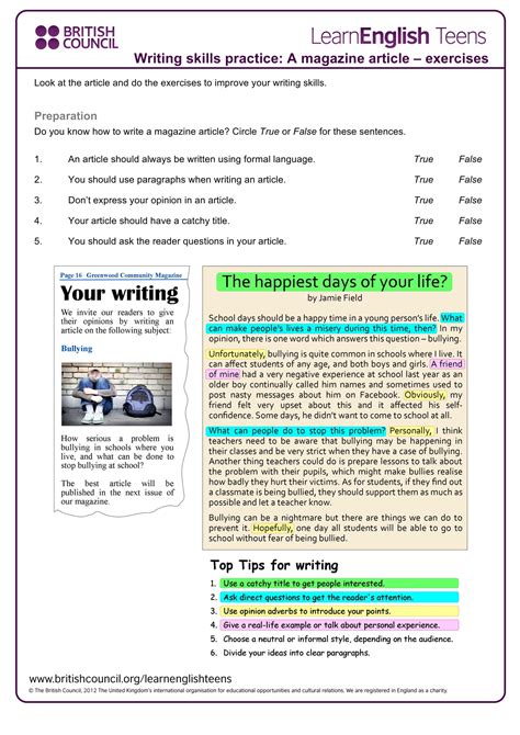 Writing Magazine Articles: Format and Examples - Study.com