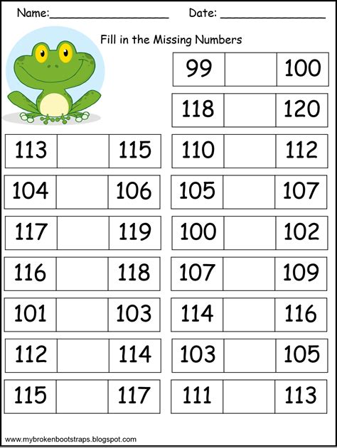 Writing Numbers Worksheet 110 worksSheet list