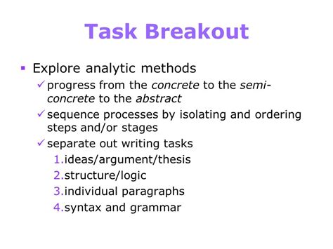 Writing a Breakout Task