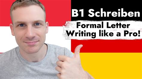 Writing a letter in german.  Learn how to write effective B1 German letters...