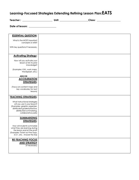 Writing a training current or lesson plan – templates