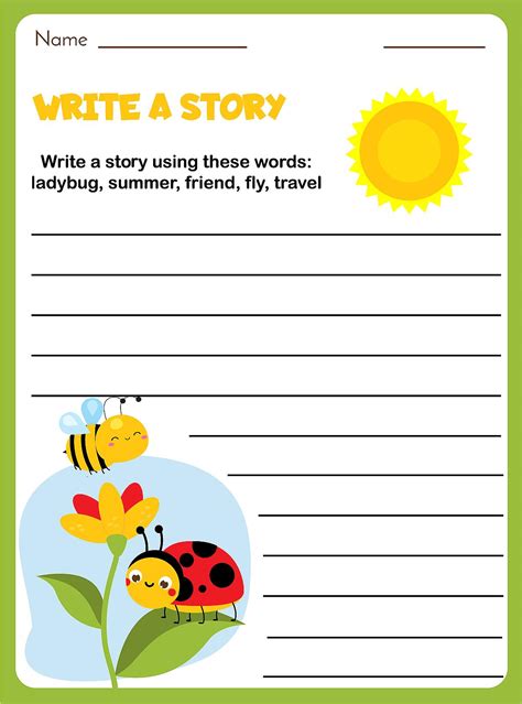 Writing assignments for kids