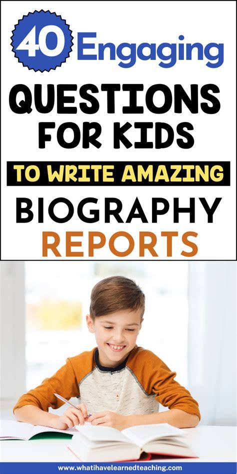 Writing biography reports is hard